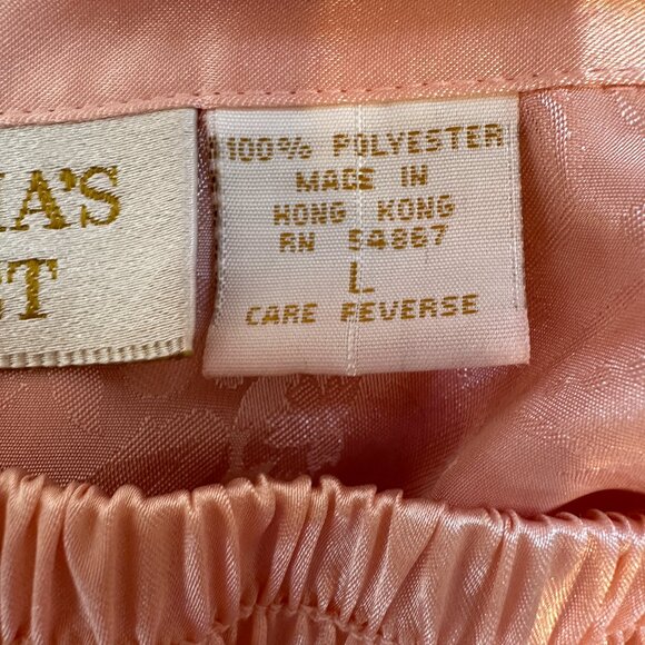 Vtg Victoria’s Secret Gold Label Cami Tank Top Shorts Set Pink Floral Size Large - Picture 12 of 12